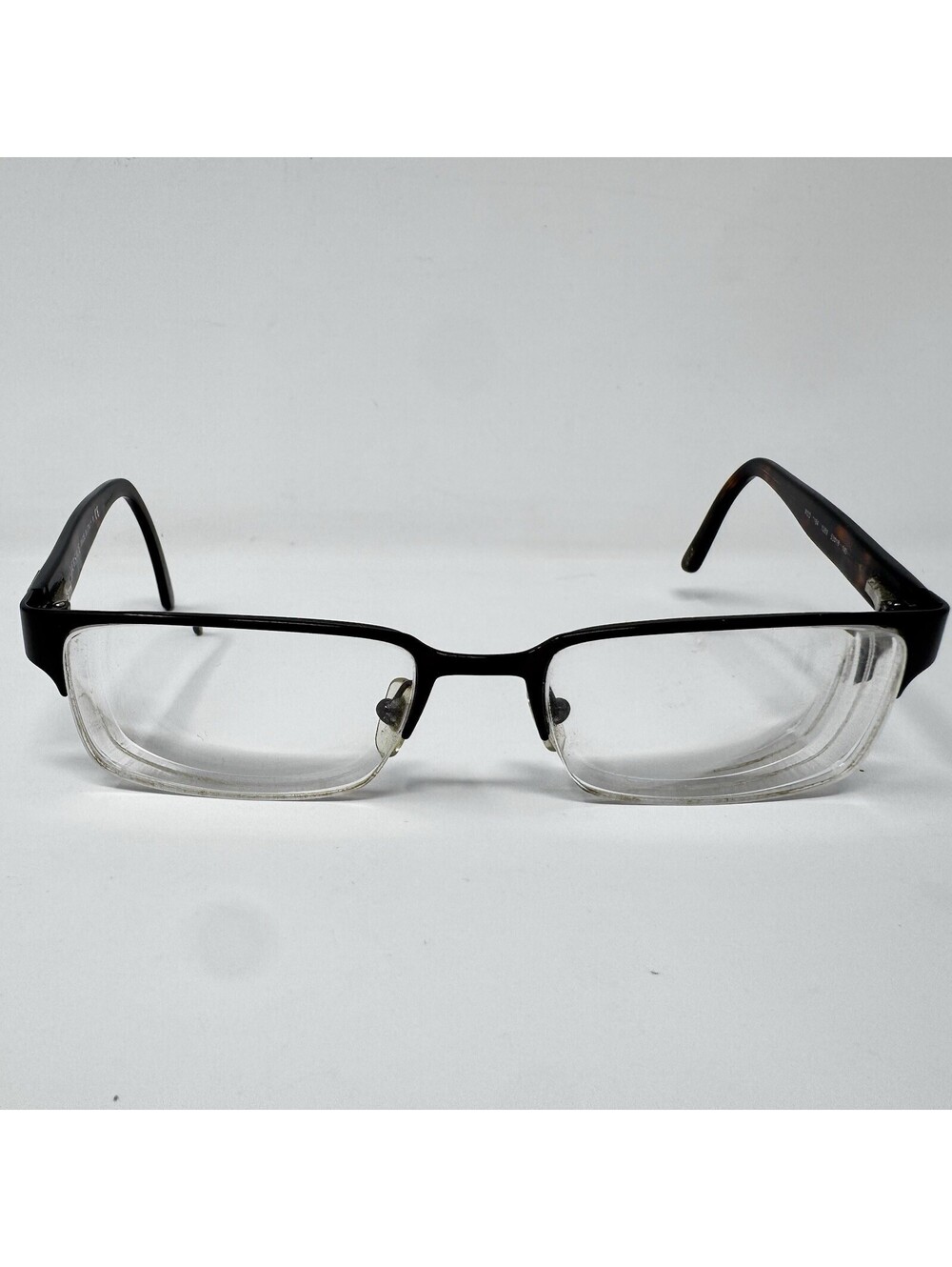 Versace MOD 1184 1269 Brushed Brown Half Rim Eyeglass Frames 53-18-140